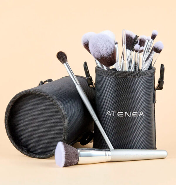 Kit De Brochas de Maquillaje Silver