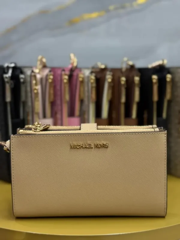 MICHAEL KORS cartera jet set travel double zip westlt