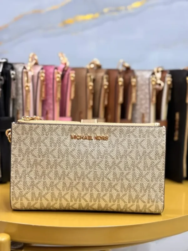 MICHAEL KORS cartera jet set travel double zip westlt