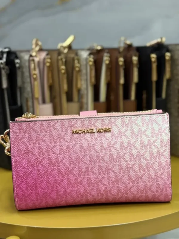 MICHAEL KORS cartera jet set travel double zip westlt